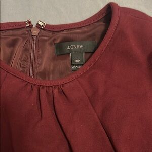 J. Crew Burgundy Mini Dress